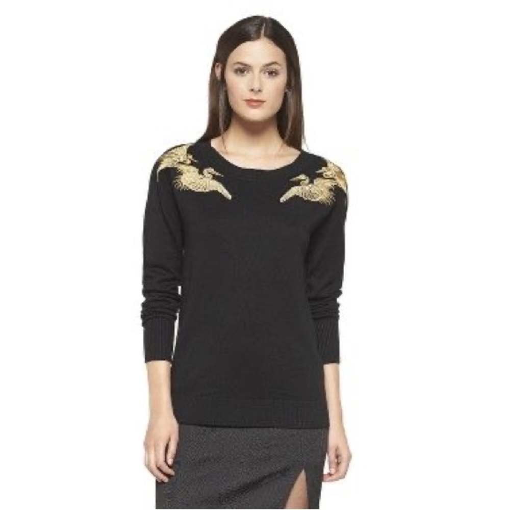 Altuzarra for Target crane embroidered sweaters size large